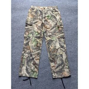 Walls Camo Pants Men's Size 34-36 Made In USA Vintage 90s Hunting
